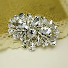 2 pcs a pair Bridal high heel sandal Repair Rhinestone Shoe Charm Clips SA16