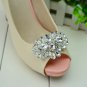 2 pcs a pair Bridal high heel sandal Repair Rhinestone Shoe Charm Clips SA16