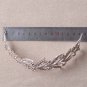 Bridal leave silver tone rhinestone party crown headpiece Hair tiara HR466