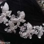 2 pcs a pair Bridal Rhinestone Leave Wedding Hair Tiara Comb RB421