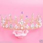 Gold vine Bridal Rhinestone Gold tone AB crystal Prom crown Hair tiara HR415