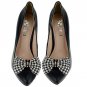 2 pcs Bow Bridal Prom checker black Repair Clear Rhinestone Shoe Charm Clip SA8