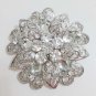 Bridal round elegant gift crystal scarf deco Czech Rhinestone Brooch pin PI604