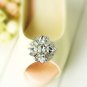 2 pcs a pair Bridal Prom Round Repair Clear Rhinestone Shoe Charm Clips SA11