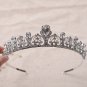Bridal silver tone prom party crown headband Hair tiara HR469