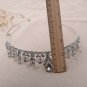 Bridal silver tone prom party crown headband Hair tiara HR469