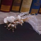 Bridal shell feather headband hair band