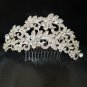 Bridal Rhinestone Crystal Flower Headpiece headwear Hair tiara Comb RB633