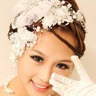 Bridal Rhinestone Birdcage Flower Fascinator veil net prom Hair clip HR245