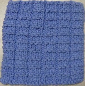 Knitted Serviette Pattern: Ribbon Ladder