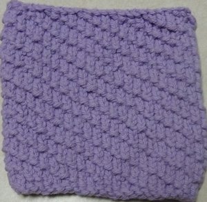 Knitted Serviette Pattern: Dazzling Diagonals