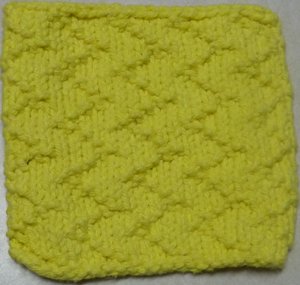 Knitted Serviette Pattern: Zany Zigzags