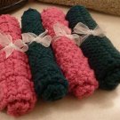 Pink and Dark Green Slightly Damaged Serviettes