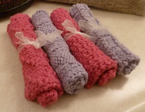 Pink and Lavender Slightly Damaged Serviettes