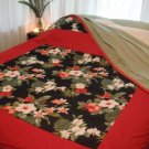 Exotic Red Hibiscus Quilt