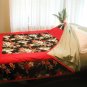 Exotic Red Hibiscus Quilt