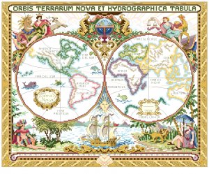 New Hydrographic Map of the Whole Word