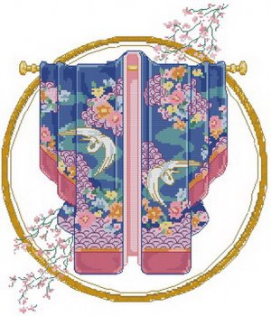 Blue Ribbons Kimono