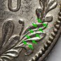 2 Litai Litu 1925 Lithuania coin, Error &acirc;�� die crack on reverse, UNC