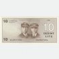 1991 Lithuania banknote 10 Litu Litai Error ‘GIRENAS’ – Series AA, UNC
