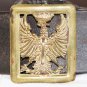 Vintage  Authentic 1943 Spanish Army Leather Belt with Buckle