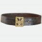 Vintage  Authentic 1943 Spanish Army Leather Belt with Buckle