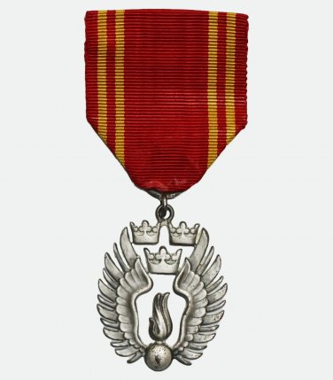 1955 Swedish Civil Protection Association Merit Silver Medal