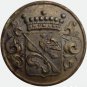 Antique Livery Button with noble Lilliehöök family coat of arms