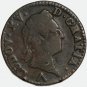 1774 France 1 Sol Lille Mint Louis XVI Copper Coin F