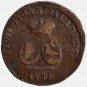 RARE 1772 Para &acirc;�� 3 Dengas Moldova under the Russian Coin Bit-1255 - Catherine II