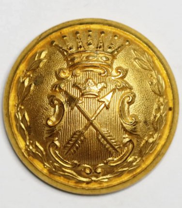 Vintage Dalarna Regiment Officer Button by C.C. Sporrong