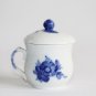 Vintage Royal Copenhagen Danish Porcelain Bone China Saucer Creme Cup with Lid