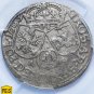1663 Poland Silver coin 6 Grossus Groschen Grosze Szostak AT Krakow , PCGS AU50