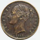 1846 Great Britain GB UK Gambling token – Victoria Regina, Keep your Temper