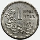 1 Litas 1925 Lithuania Litauen silver coin