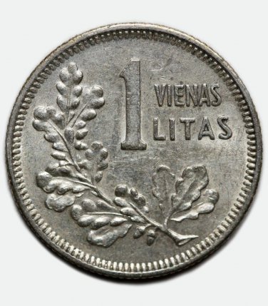 1 Litas 1925 Lithuania Litauen silver coin