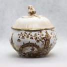 Vintage Alboth & Kaiser AK Hand Painted Asiatic motives Porcelain Sugar Bowl Vintage Alboth & Kaiser AK Hand Painted Asiatic motives Porcelain Sugar Bowl