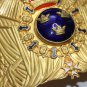 Swedish Military Artillery Shako Plate, Cap Cockade, Hat Badge with Enamel M/186