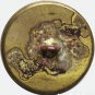 Antique Livery Brass Button with the family coat of arms of Peyron
