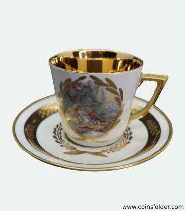 Royal Copenhagen Pocelain Cup with Saucer