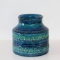 Vintage Pottery Bitossi Rimini Blu Aldo Londi Italian Studio Blue Ceramics Vase
