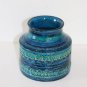 Vintage Pottery Bitossi Rimini Blu Aldo Londi Italian Studio Blue Ceramics Vase