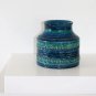 Vintage Pottery Bitossi Rimini Blu Aldo Londi Italian Studio Blue Ceramics Vase