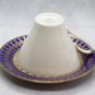 Vintage Germany J.Seltmann Bavaria Porcelain Bone China Blue Cup and Saucer