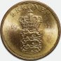 1952 Denmark 2 Kroner Coin BU &acirc;�� Frederik IX Danish Royal Coin