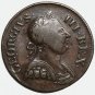 1775 UK GB United Kingdom Great Britain coin Half Penny, VF – George III
