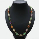 Various Natural Nugget Gemstones Necklaces Neckles 66 cm (25.98")