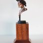 Hand-Painted Bronze Bust of Renaissance Landsknecht Mercenary Figurine Statuette