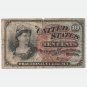 1863 USA 10 Cents Fractional Currency dollar bill banknote – 4th series, VF