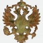 Antique Imperial Russian Double-Headed Eagle Military Cockade, Hat Badge
